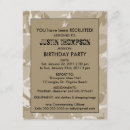 Search for camo party invitations Children