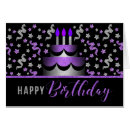 Search for purple cake birthday cards Modern
