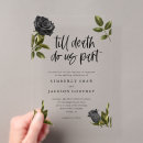 Search for black acrylic wedding invitations Rustic