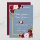 Search for dusty rose and burgundy wedding invitations Elegant