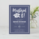 Search for masters graduation invitations Mastered it