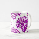 Search for purple damask mugs Elegant