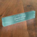 Search for teal name plates Minimalist