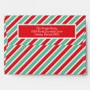 Search for candy cane envelopes Return address