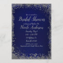 Search for royal blue silver bridal shower invitations Chic