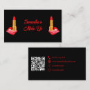 Search for black red business cards Beauty