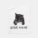 Search for black and white cat blankets Animal