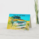 Search for old truck birthday cards For him