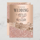 Search for rosegold wedding invitations Black