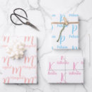 Search for pink or blue wrapping paper Baby shower