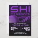 Search for science invitations Purple
