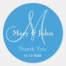 Search for letter wedding stickers Thank you