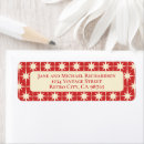 Search for red star return address labels Vintage