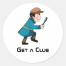 Search for clue stickers Detective