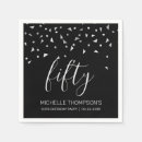 Search for black and silver napkins Birthday party