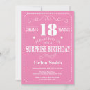 Search for pink 18th birthday invitations Cheers to 18 years