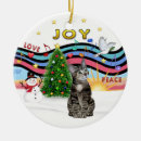 Search for brown tabby cat christmas tree decorations Cats