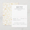 Search for pattern rsvp cards Gold