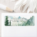 Search for blue mountain return address labels Watercolor