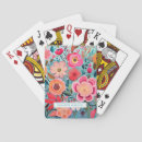 Search for botanical playing cards Flowers