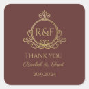 Search for golden thank you stickers Elegant