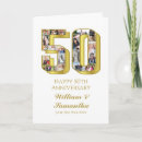 Search for 50th wedding anniversary cards Typography