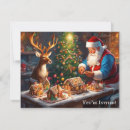 Search for tree 4x5 christmas invitations Santa claus