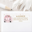 Search for cute car return address labels Watercolor