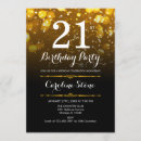 Search for golden 21st birthday invitations Elegant