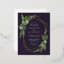 Search for gold foil geometric wedding invitations Watercolor