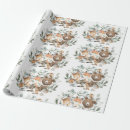Search for forest friends wrapping paper Baby shower