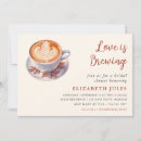 Search for love is brewing invitations Minimalist