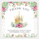 Search for princess crown thank you stickers Floral