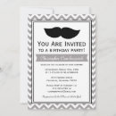 Search for moustache birthday invitations Hipster