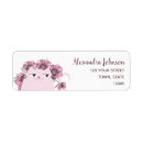 Search for cartoon flower return address labels Floral