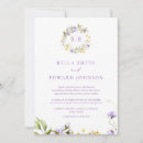 Search for lavender and yellow wedding invitations Elegant