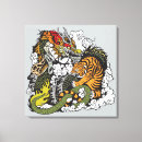 Search for dragon canvas prints Tiger