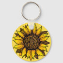 Search for yellow flowers key rings Trendy