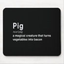 Search for bacon humour mouse mats Pig