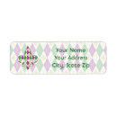 Search for argyle return address labels Green