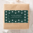 Search for green and black return address labels Stylish