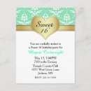 Search for damask sweet 16 invitations Elegant