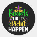 Search for mardi gras beads stickers Watercolor