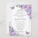 Search for purple silver quinceanera invitations Mexican spanish latina