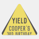 Search for birthdays triangle stickers For kids