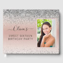 Search for sweet 16 guest books Glitter
