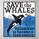 Search for funny whale posters Save the whales