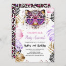 Search for leopard birthday invitations Jungle birthday party