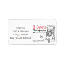 Search for cameras return address labels Illustration