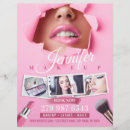 Search for makeup artist flyers Pink